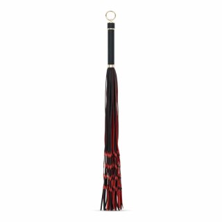 Fetish Collection Flogger 64 cm czerwono-czarny z rączką PU