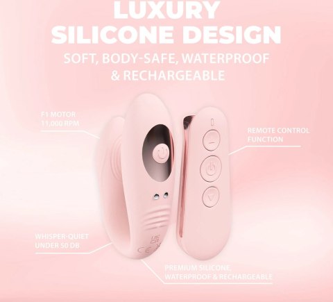 Loveline Charme Paris Collection model dwusilnikowy z pilotem rożowy