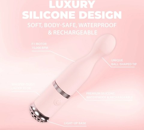 Loveline Finesse Paris - Precyzyjny masażer z kulistą końcowką, rożowy