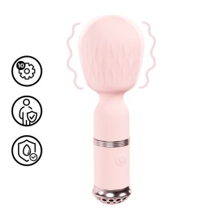 Loveline Velour Mini-Wand Rożowy - 10 Trybow, Wodoodporny, USB