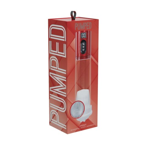 MaxLift Hyperlift - Pompa Intymna 7 Trybow, Metaliczna Czerwień