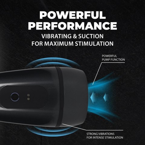 Pulsar Vibrobator Gun Metal - maszyna intymna z systemem podciśnienia i wibracjami