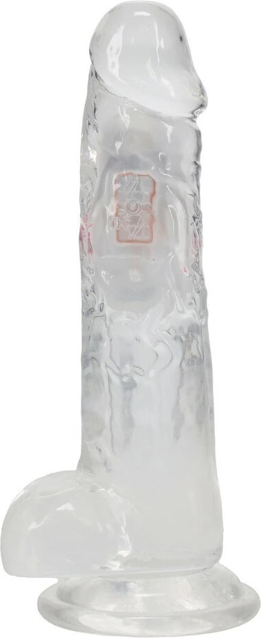 RealRock LED Wibrujący Model Anatomiczny z Przyssawką 20 cm Transparentny