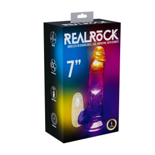 RealRock LED Wibrujący Model Prostoliniowy z Kulami 18 cm Transparentny