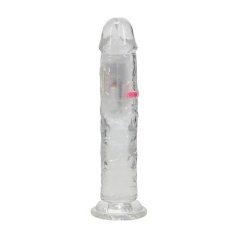 RealRock LED Wibrujący Model Prosty 18 cm Transparentny