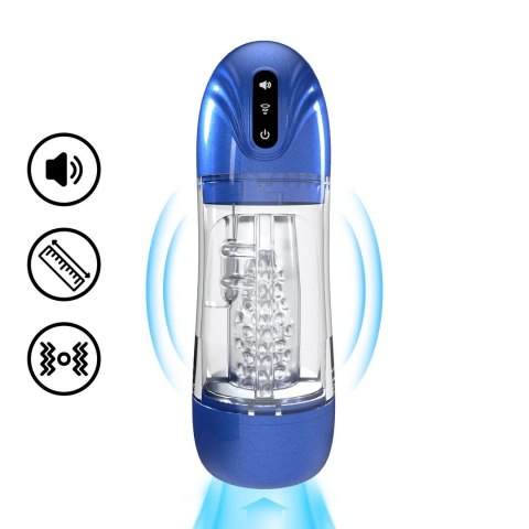 SonicPull Pompa Intymna Z Funkcją Ssania i Wibracji Metallic Blue