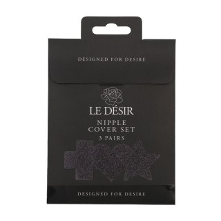 Bijoux Indiscrets Zestaw Ozdob na Ciało Czarny Krzyż Gwiazda Serce