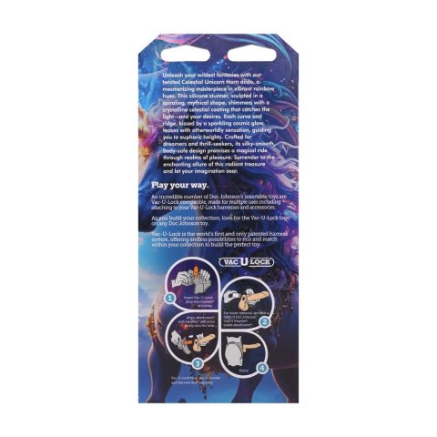 Fantasy Fuckers Celestial Unicorn Horn model świecący, multikolor, silikon