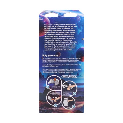 Fantasy Fuckers Outer Rim Azul-Dorado silikonowy model dekoracyjny L