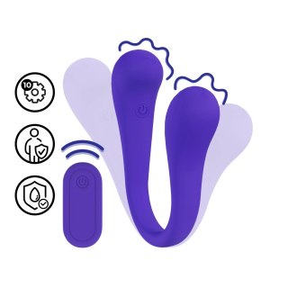 Loveline FlexiVibe Fioletowy - Podwojny Model Zdalnie Sterowany