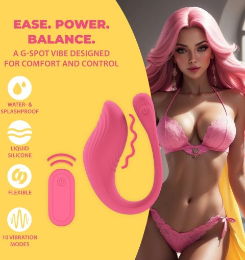 Loveline G-Spot Vibe Pink - Wibrujący model z pilotem bezprzewodowym
