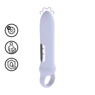 Loveline Vibrating Loop Grip Lawendowy - Kompaktowy masażer z uchwytem