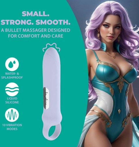 Loveline Vibrating Loop Grip Lawendowy - Kompaktowy masażer z uchwytem