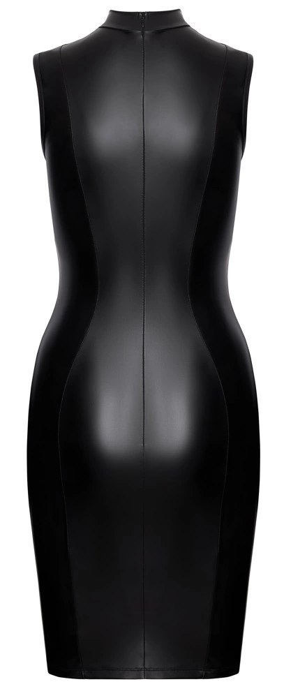 Cottelli PARTY Dress M czarny mat, sukienka z regulowanymi paskami