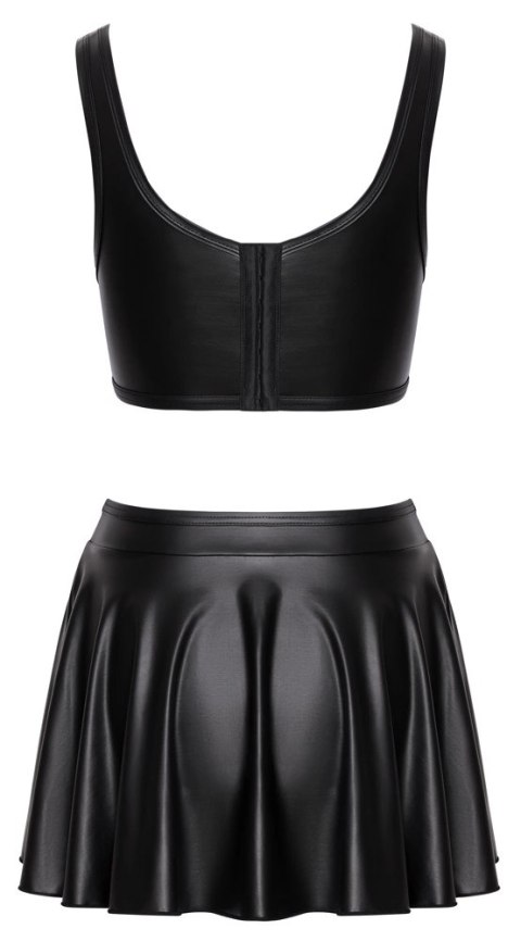 Cottelli PARTY komplet top i spodnica XL czarny matowy design