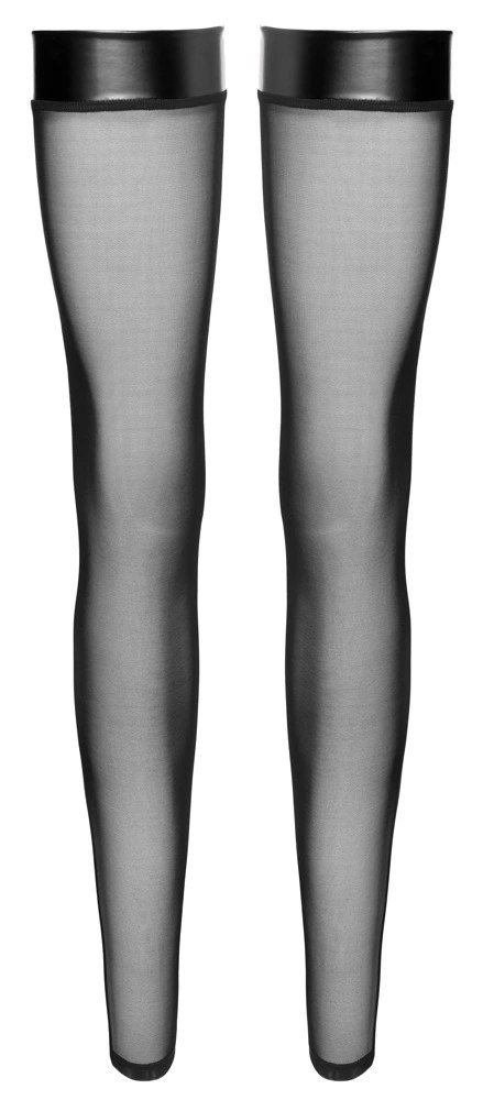 Noir Handmade Połyskujące Podkolanowki Powerwetlook L Czarne