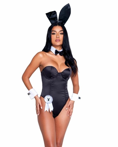 Playboy Classic Bunny Black - Zestaw Kostiumowy z Akcesoriami 3XL