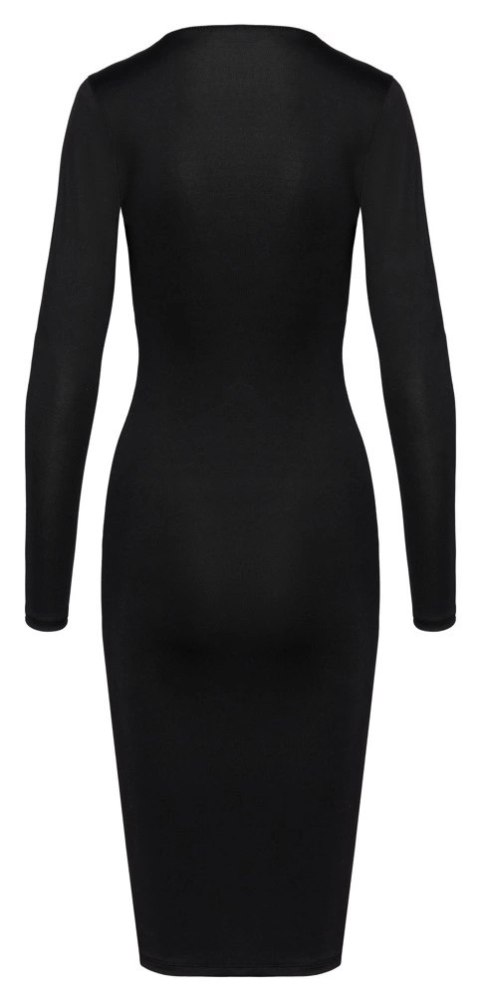 Cottelli Party Dress Zip L Czarna Sukienka z Dwukierunkowym Zamkiem