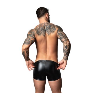 Male Power Liquid Onyx 2.0 Short Pouch L Czarny Wetlook