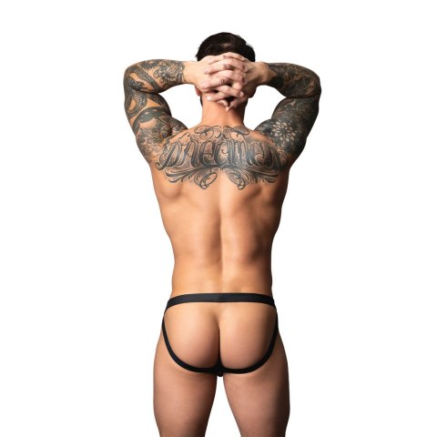 Male Power Oh Snap! Snap Off Jock L/XL czarny matowy spandex