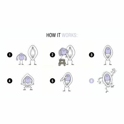 Dame Products Eva II urządzenie intymne bez użycia rąk białe