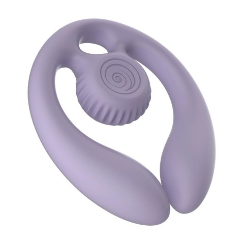 SVibe GIZI Duo - podwojny stymulator dla par, liliowy, pilot bezprzewodowy