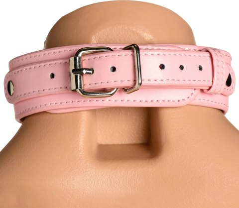 Vixen Harness dla kobiet Vegan Leather Rożowy regulowany