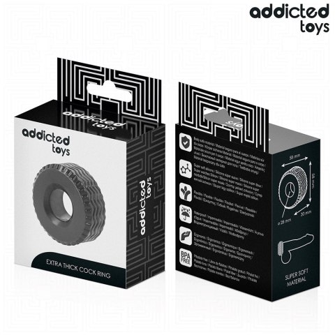 Addicted Toys Extra Thick - Gruby pierścień anatomiczny, 58 mm
