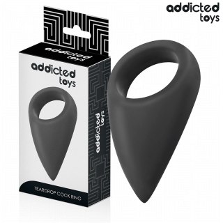 Addicted Toys Pierścień Anatomiczny Łezka Czarny 112x62 mm