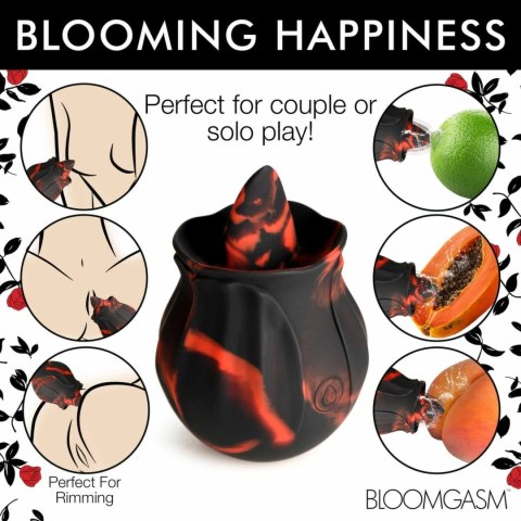 Bloomgasm Black Kiss Rimming Rose - Model ze zmysłową powierzchnią