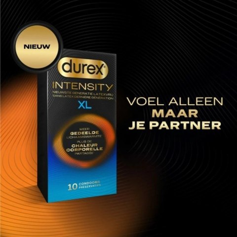Durex Intensity XL prezerwatywy lateksowe, ultra-cienkie, 10 szt.