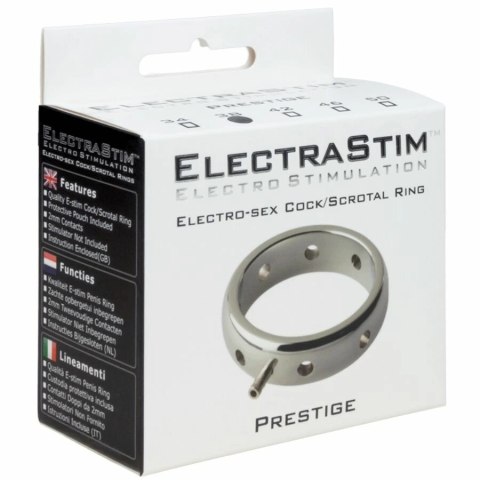 ElectraStim Prestige - metalowy pierścień elektrostymulujący 34 mm stal 316