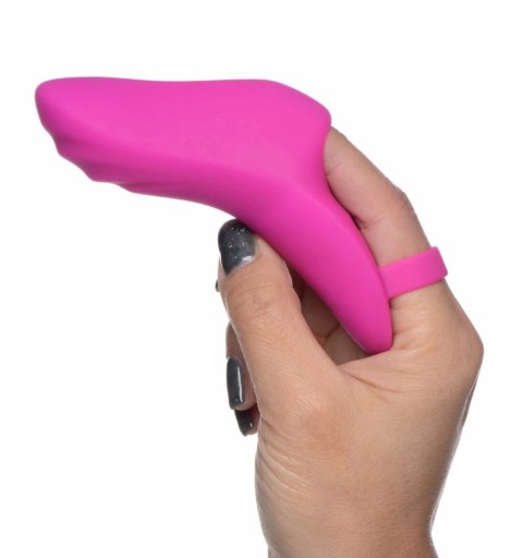 FRISKY Finger Bang Her Pro Pink - Wibrująca Nakładka na Palec, 12 cm