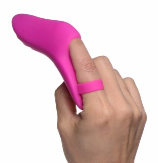 FRISKY Finger Bang Her Pro Pink - Wibrująca Nakładka na Palec, 12 cm