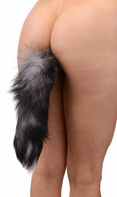 Tailz Fox Tail Model Black/White - Intymna Maszyna z Futrzanym Ogonem