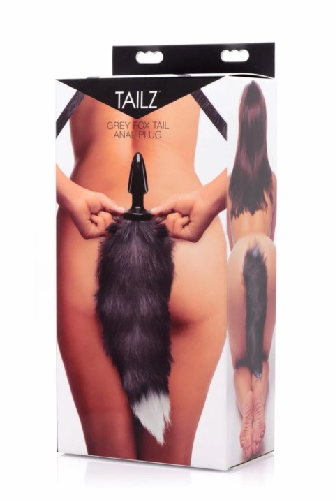 Tailz Fox Tail Model Black/White - Intymna Maszyna z Futrzanym Ogonem