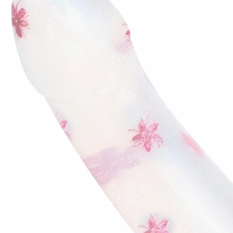 Dildo Collection Flower Power model Pink Glitter 15 cm żelowy design
