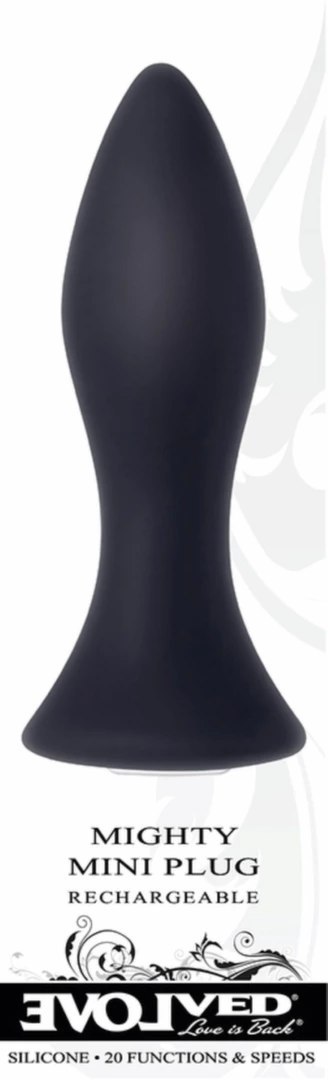 Evolved Novelties Mighty Mini Plug Czarny - Kompaktowy model wibrujący