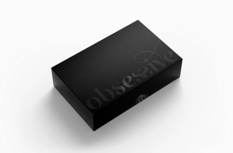 Obsessive Vila Blanes Bra czarny haftowany biustonosz z tiulu