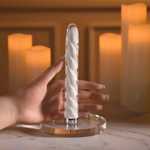 Playboy In A Twist szklany stymulator spiralny, 17,5 cm, wibracje