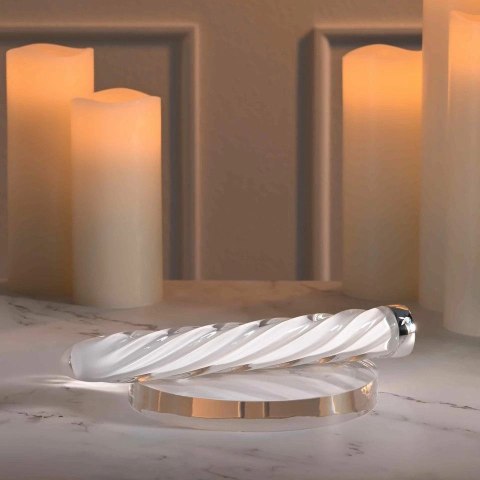 Playboy In A Twist szklany stymulator spiralny, 17,5 cm, wibracje