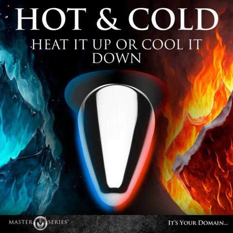 XR Brands Butt Slut Metal Plug srebrny aluminiowy z silikonową bazą