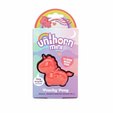 Unihorn Mini Peachy Pony - kompaktowy masażer wielofunkcyjny rożowy