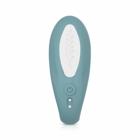 Bloom Jasmine C-Shape Zielony - Wibrator z technologią Swipe, silikonowy