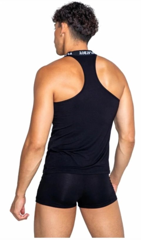Playboy Tuxedo Modal Boxer Black - eleganckie bokserki męskie, rozmiar M