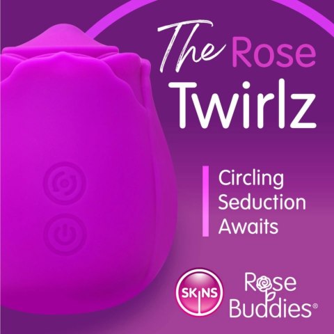 Skins Rose Buddies The Rose Twirlz - kompaktowy wibrator pulsacyjny USB