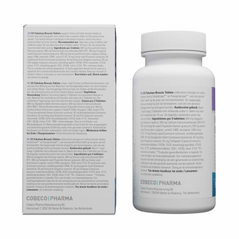 Cobeco CC Fabulous Breasts 90 tabletek - formuła ziołowa z wapniem