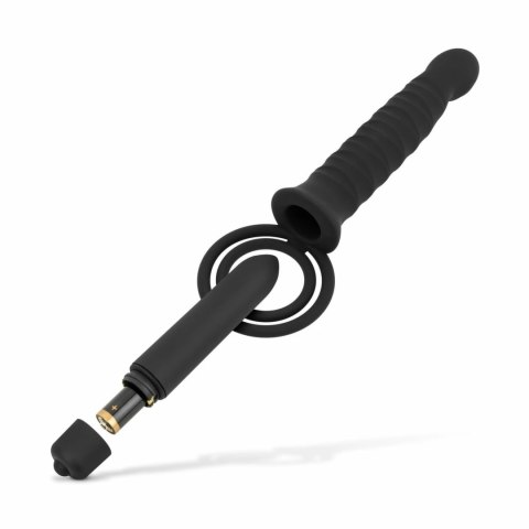 Men Only - System wibracyjny z pierścieniem, 10 trybow, czarny