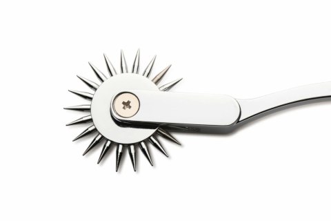 XR Brands Wartenberg Wheel Silver - precyzyjne narzędzie do stymulacji skory