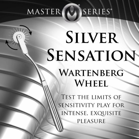 XR Brands Wartenberg Wheel Silver - precyzyjne narzędzie do stymulacji skory